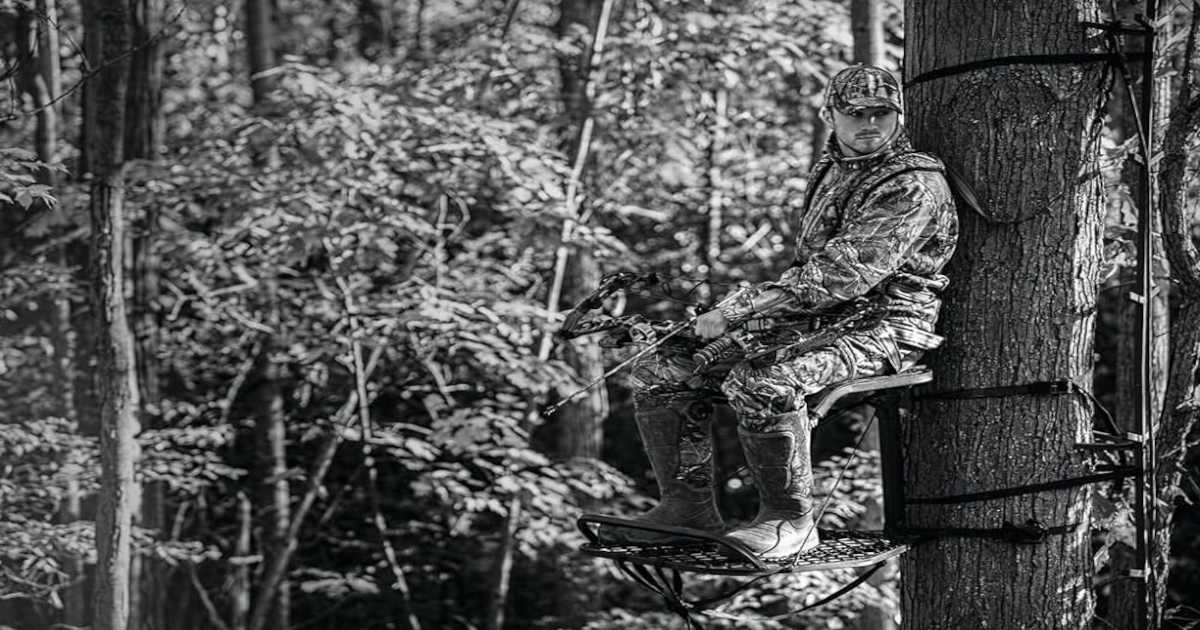 Sitting in treestand